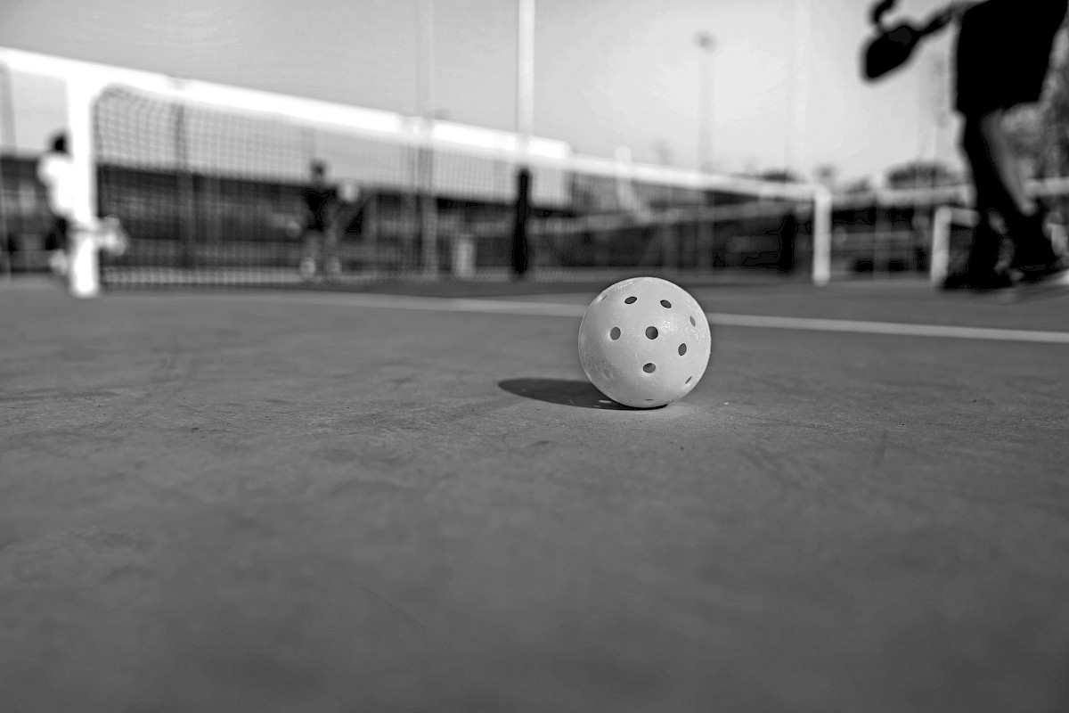 Pickleball on court